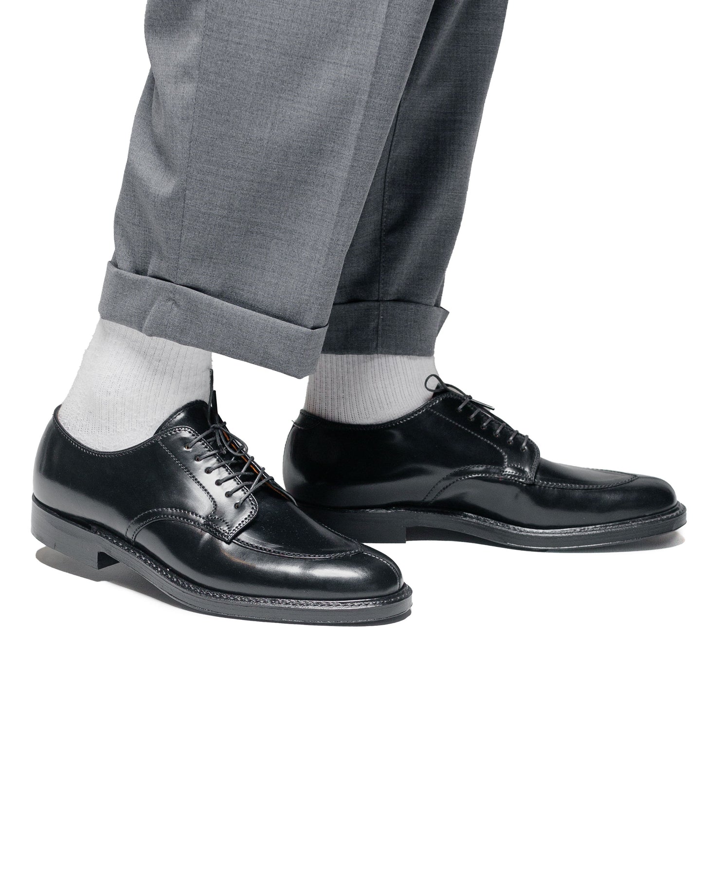 lost & found Alden Alden V Tip Blucher Black Shell Cordovan G2601