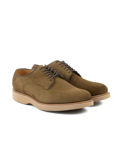 lost & found Viberg Viberg Mushroom Chamois Roughout Derby Shoe