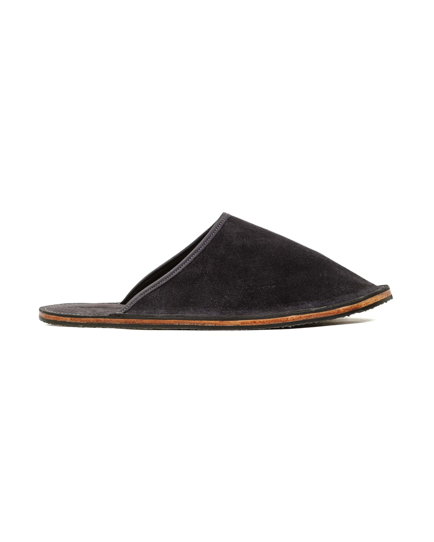 Viberg Slide Storm Grey Janus Calf Suede