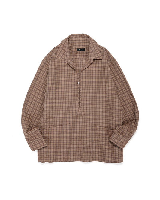 lost & found Wanze Wanze Skipper Shirt Organic Cotton Umber