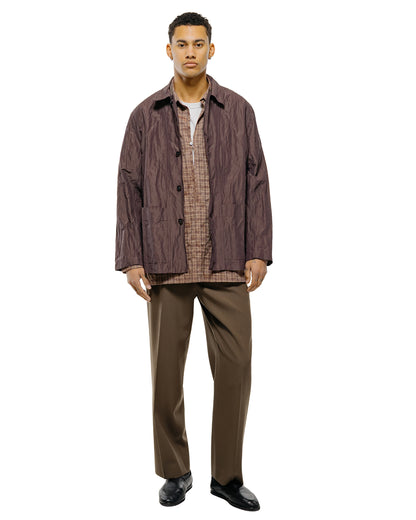 lost & found Wanze Wanze Box Jacket Cotton Nylon Metal Prune