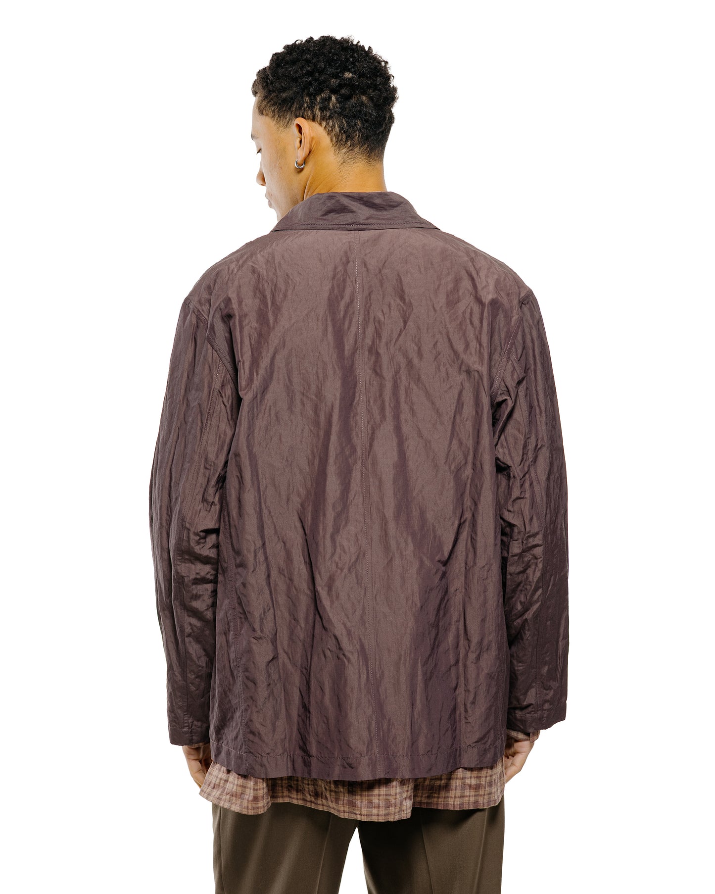 lost & found Wanze Wanze Box Jacket Cotton Nylon Metal Prune