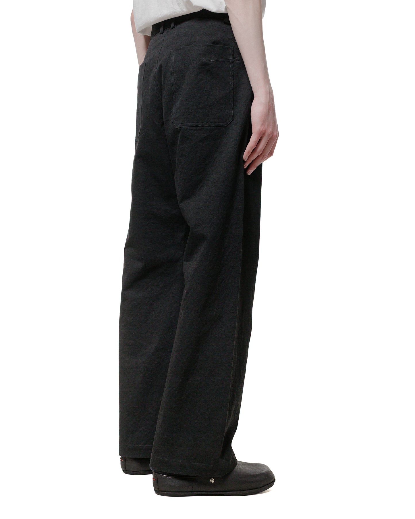 lost & found Wanze Wanze Darted Straight Leg Pant Washed Cotton Black