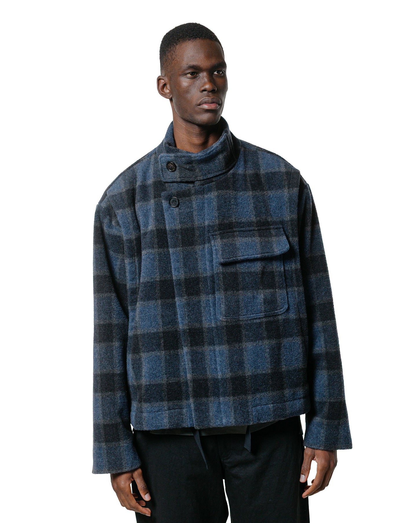 lost & found Wanze Wanze Dispatch Jacket Brushed Wool Plaid