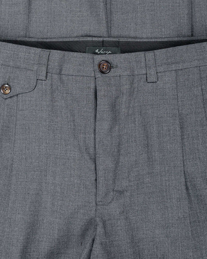 lost & found Wanze Wanze Double Pleated Trouser Merino Wool Slate