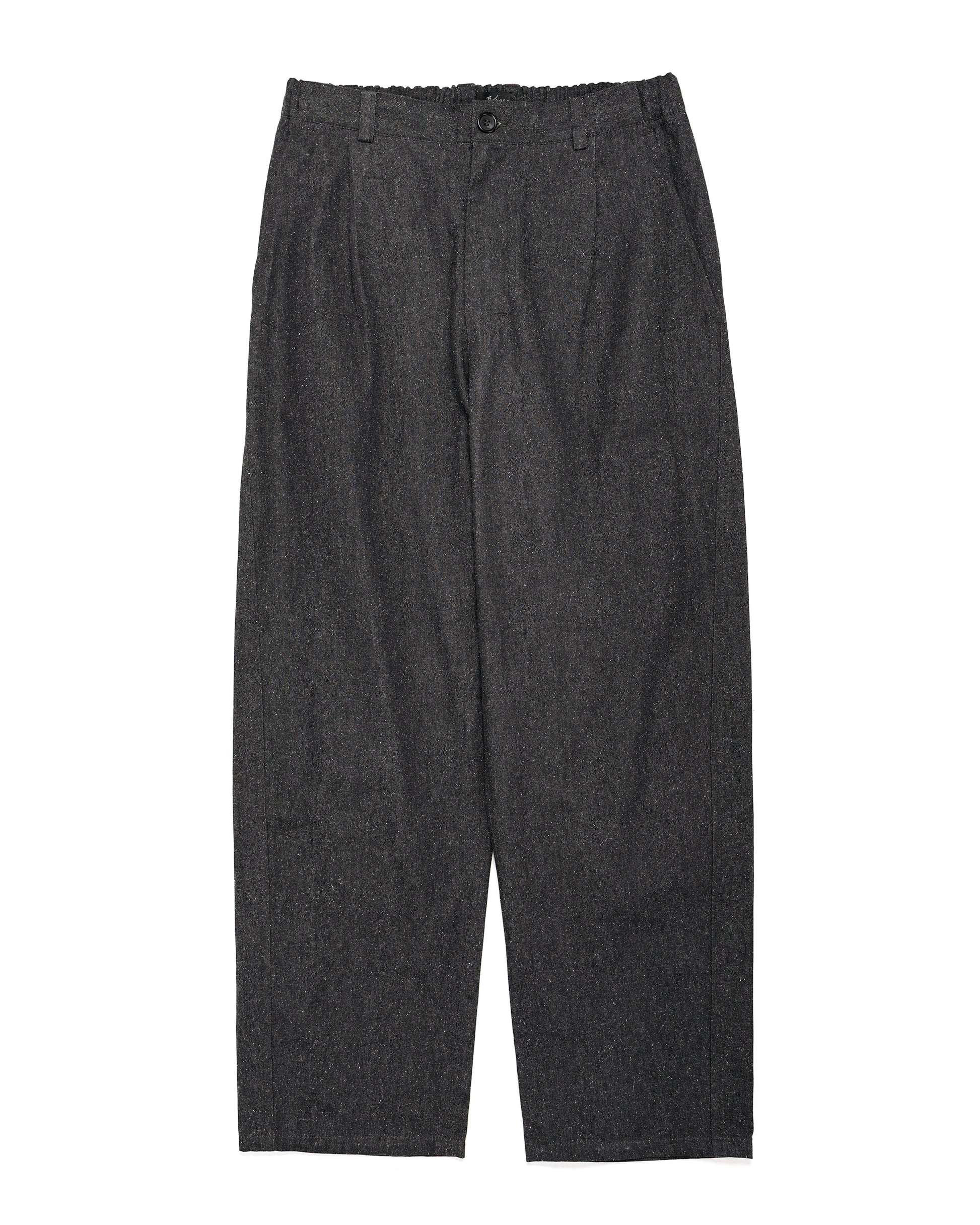 lost & found Wanze Wanze Easy Trouser Cotton Silk Chambray Black