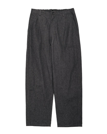 lost & found Wanze Wanze Easy Trouser Cotton Silk Chambray Black
