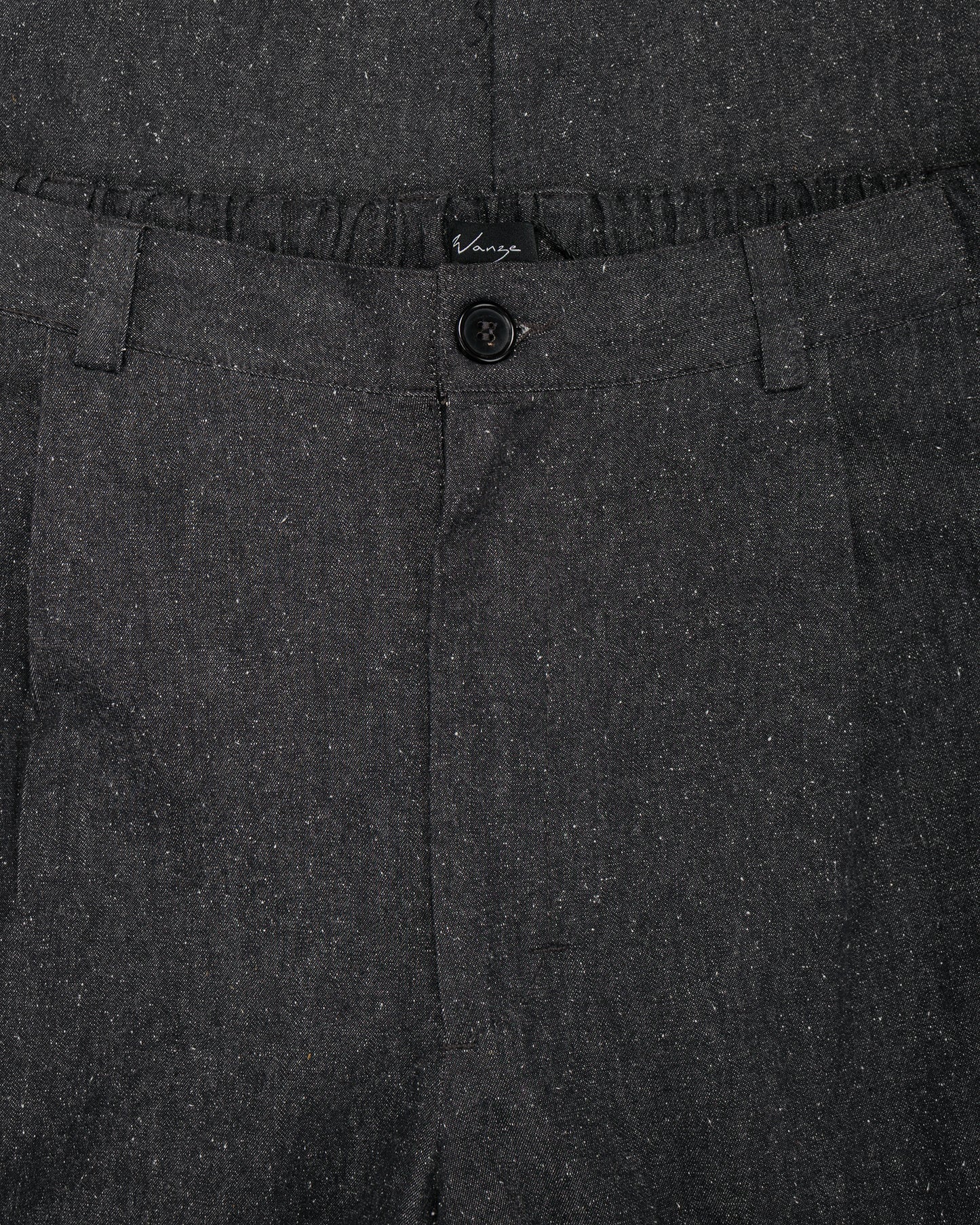 lost & found Wanze Wanze Easy Trouser Cotton Silk Chambray Black
