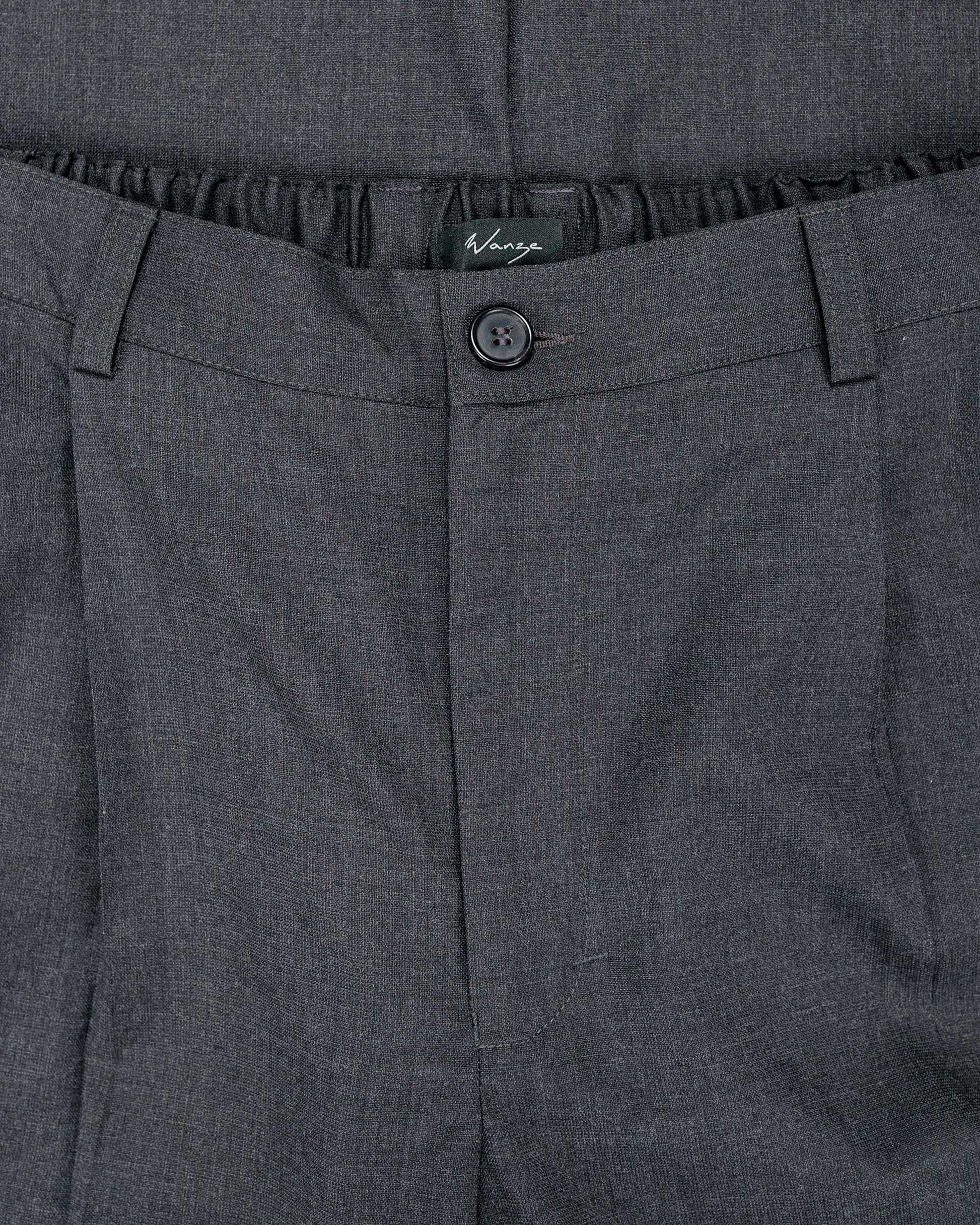 lost & found Wanze Wanze Easy Trouser Wool Grey