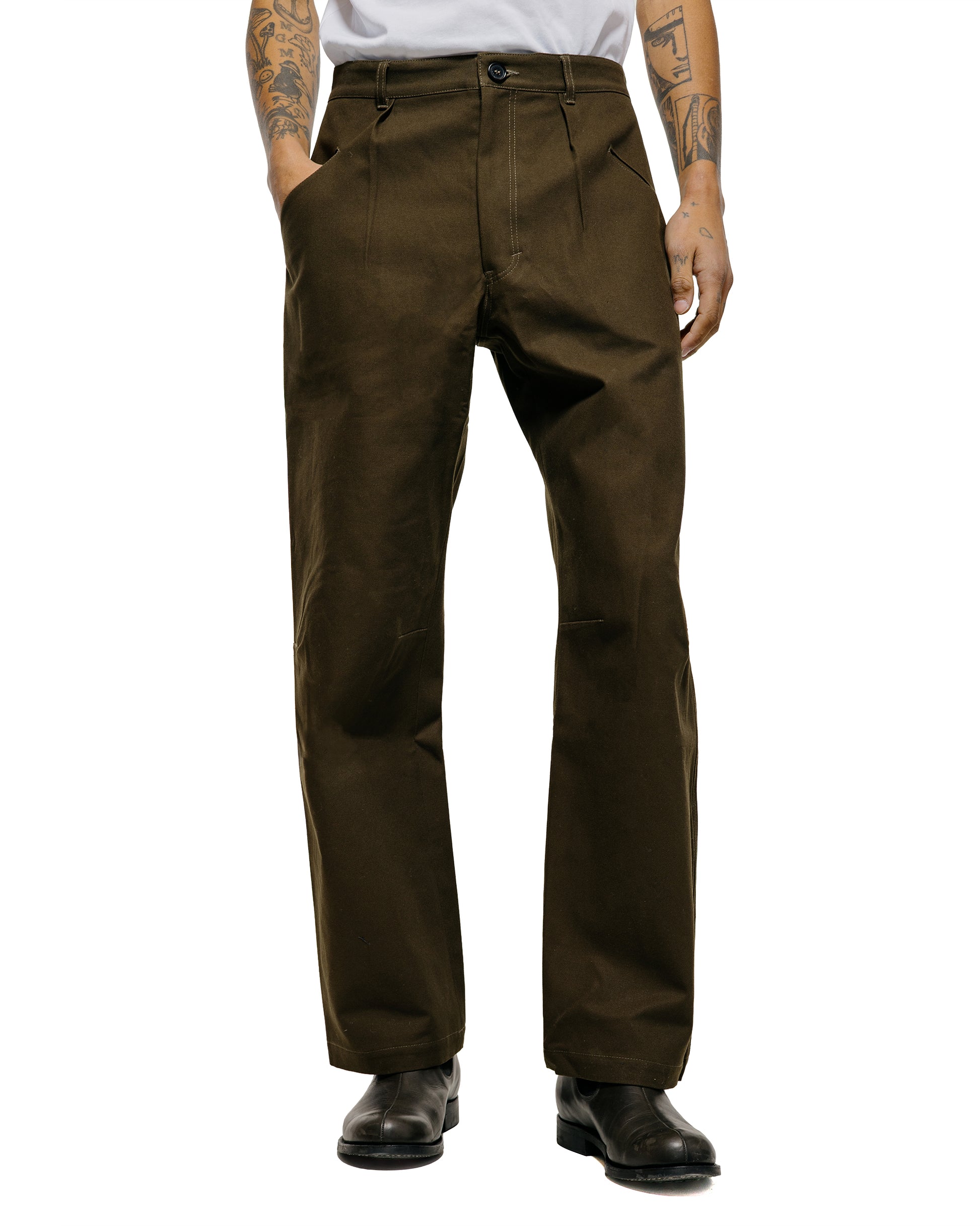 lost & found Wanze Wanze Flight Pant Cotton Twill Army Green