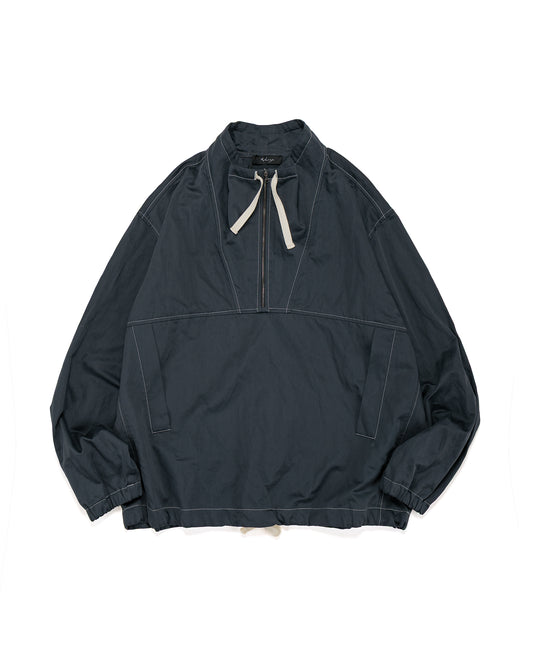 lost & found Wanze Wanze Funnel Neck Zip Anorak Cotton Metal Midnight
