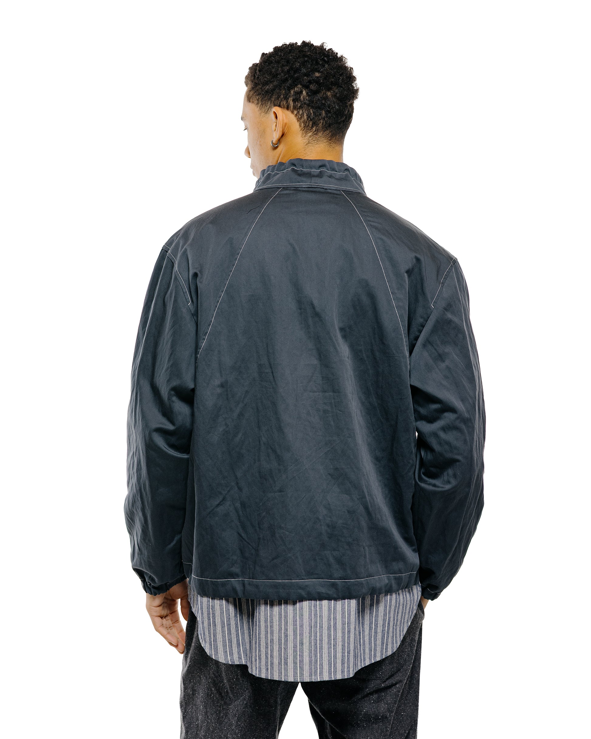 lost & found Wanze Wanze Funnel Neck Zip Anorak Cotton Metal Midnight