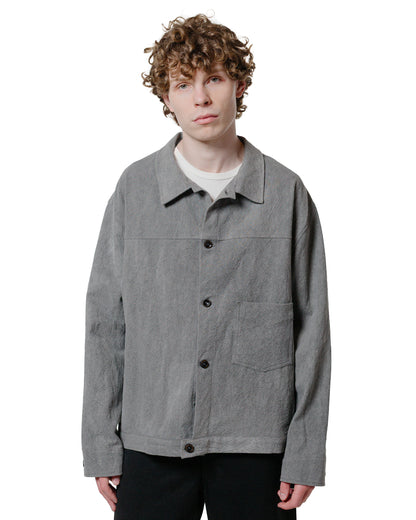 lost & found Wanze Wanze Type 1 Overshirt Cotton Linen Ramie Light Charcoal