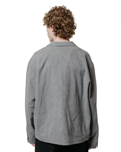 lost & found Wanze Wanze Type 1 Overshirt Cotton Linen Ramie Light Charcoal