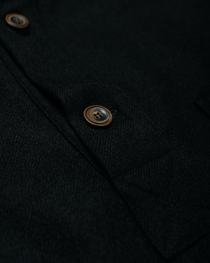 Wanze Work Smock Wool Serge Black
