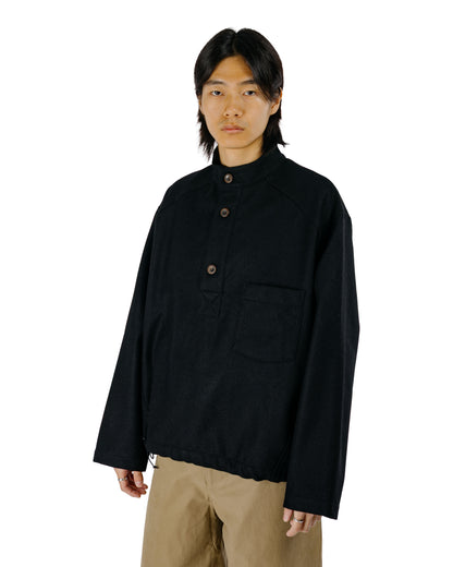 Wanze Work Smock Wool Serge Black