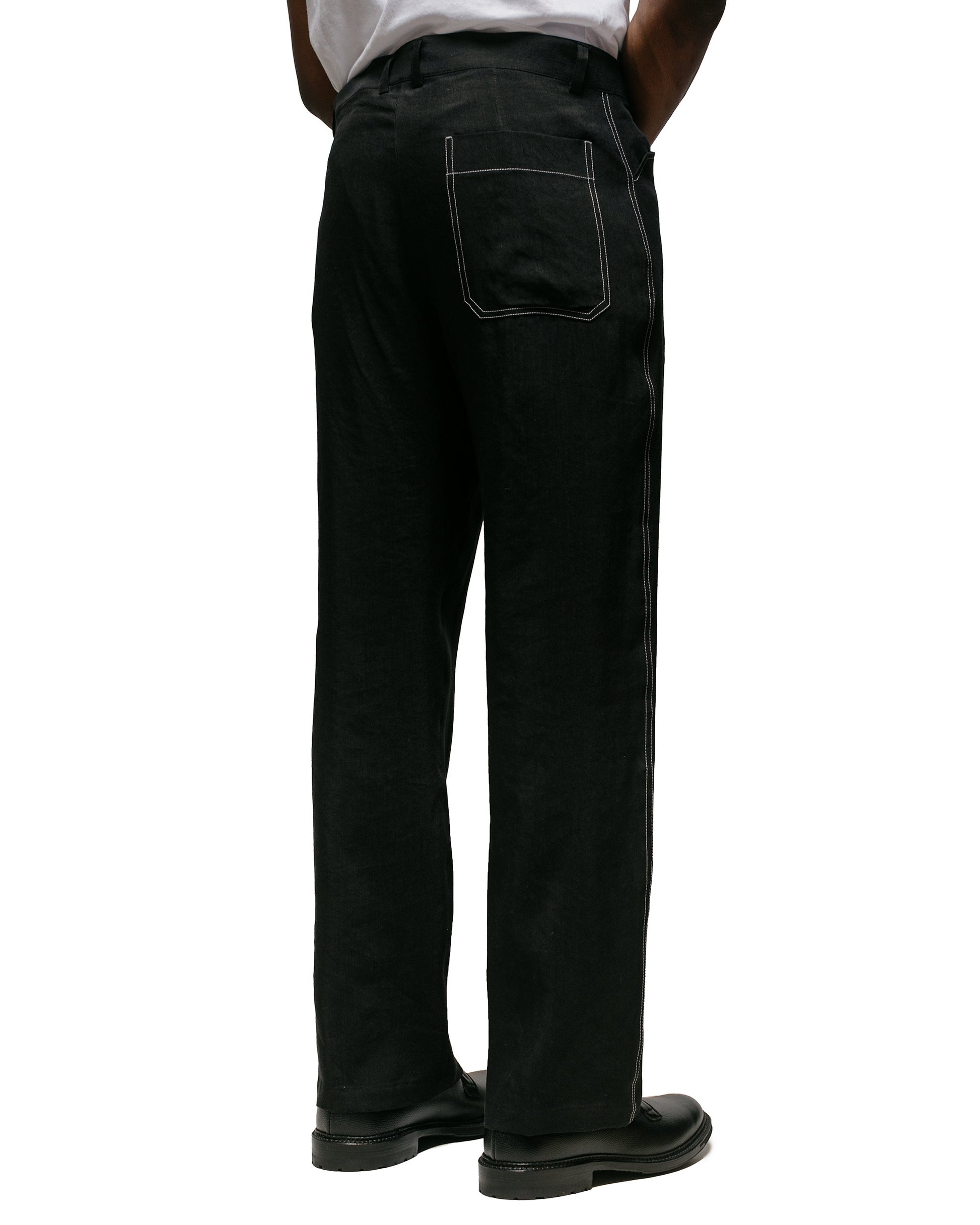 lost & found Wanze Wanze Work Trouser Linen Viscose Black