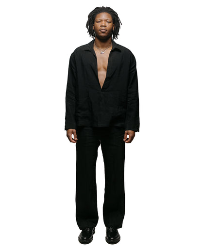 lost & found Wanze Wanze Work Trouser Linen Viscose Black