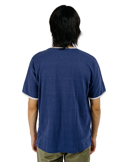 Warehouse Lot. 4059 Ringer T Plain Navy/Cream