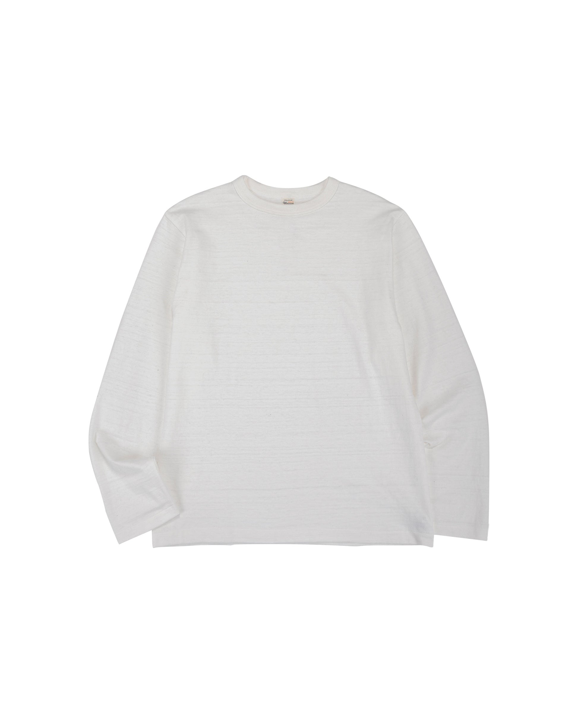 lost & found Warehouse Warehouse Lot. 5906 Long Sleeve Crew Neck T-Shirt Off White