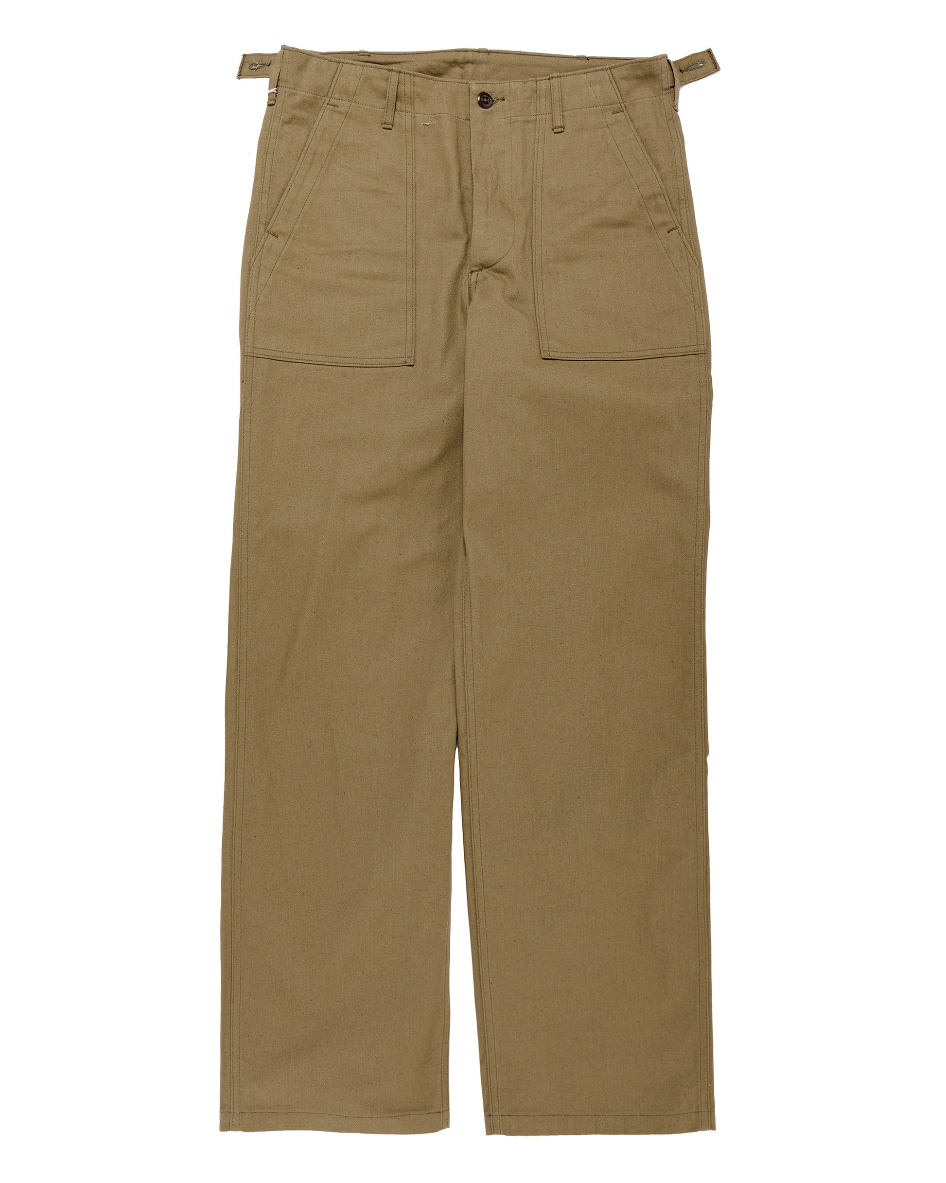 lost & found Warehouse Warehouse Lot. 1086 Military Herringbone Pants OD Green