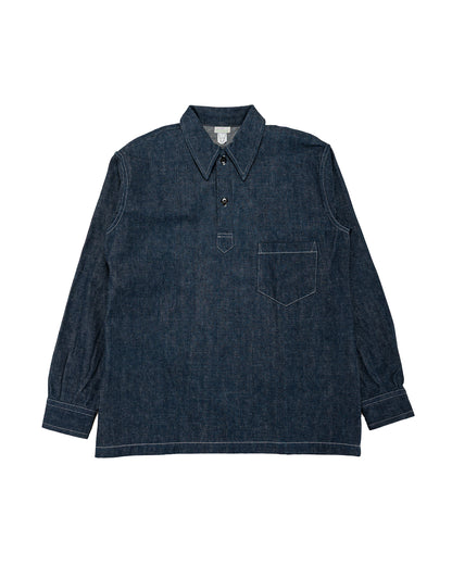 lost & found Warehouse Warehouse Lot. 3063 1930's WPA One Pocket Pullover Shirt Indigo Denim