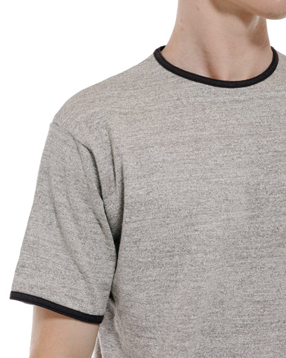 Warehouse Lot. 4059 Ringer T Plain Heather Gray/Black