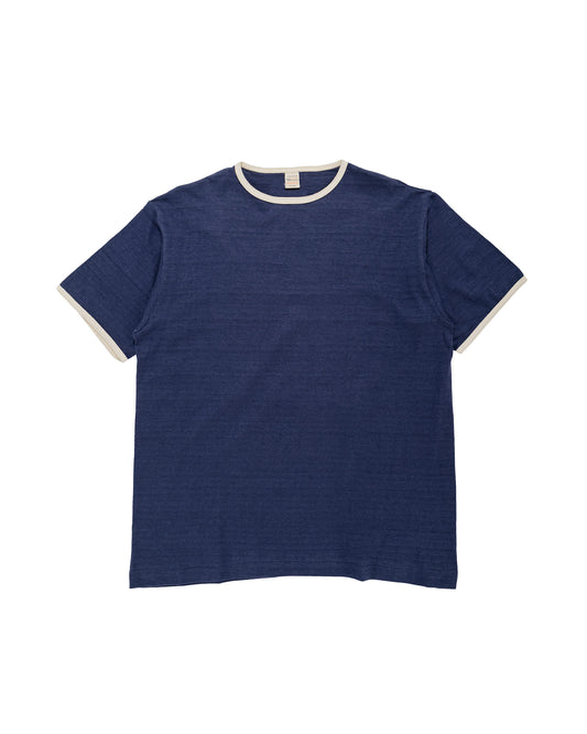 Warehouse Lot. 4059 Ringer T Plain Navy/Cream