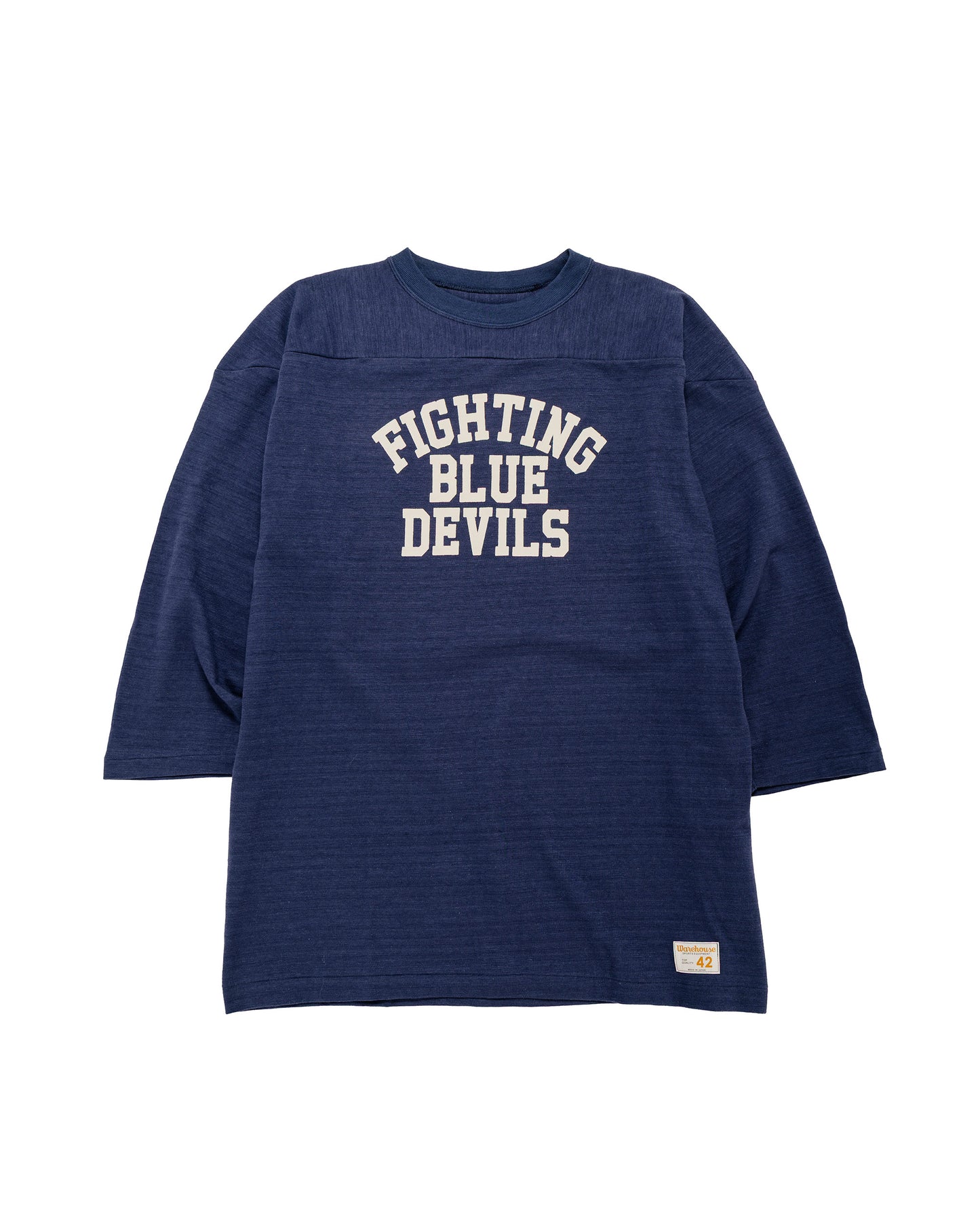 Warehouse Lot. 4063 34 Sleeve Football Tee Blue Devils Navy