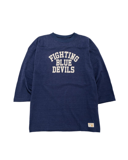 Warehouse Lot. 4063 34 Sleeve Football Tee Blue Devils Navy