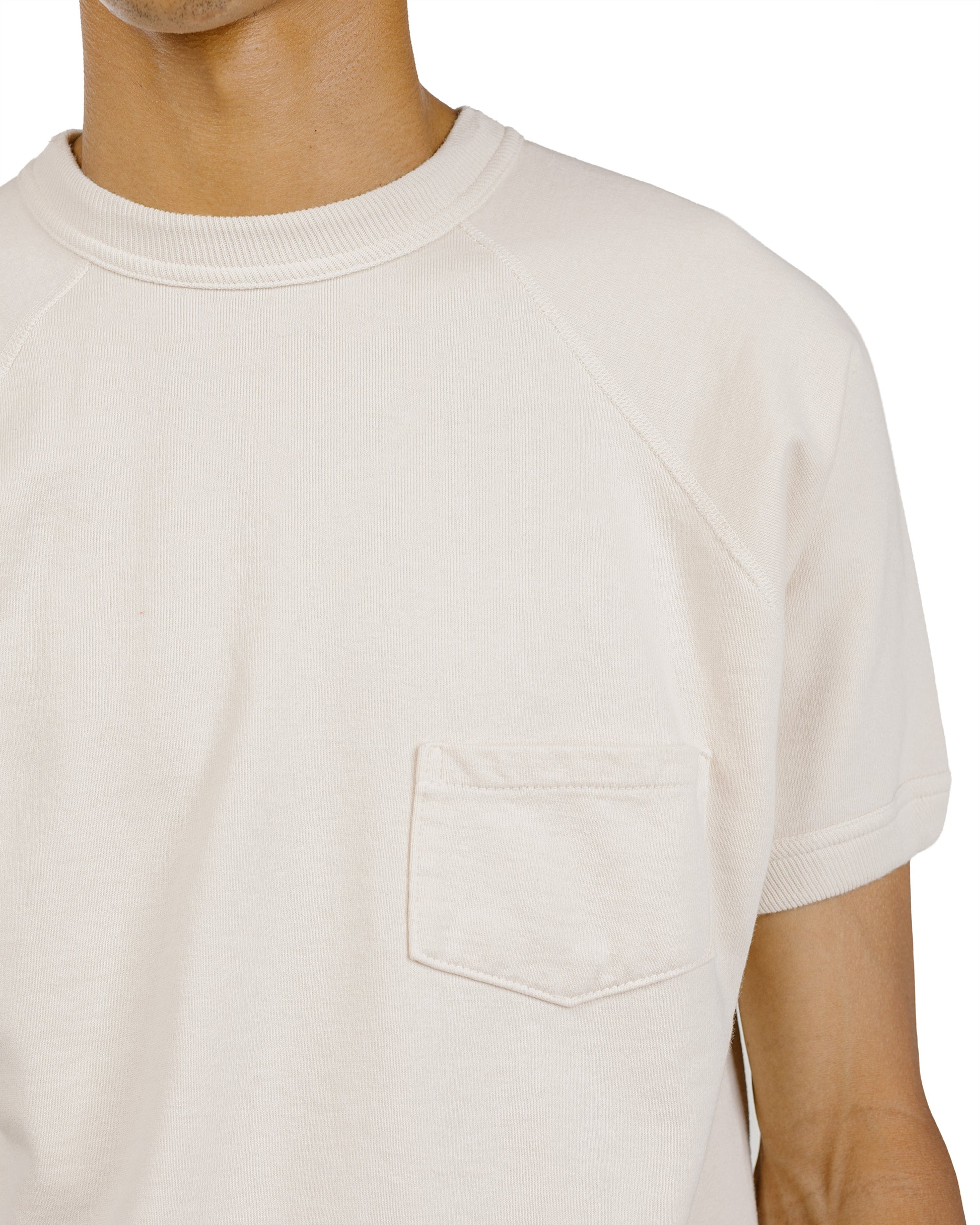 Warehouse Lot. 4105 Short Sleeve SW With Pocket Plain Cream