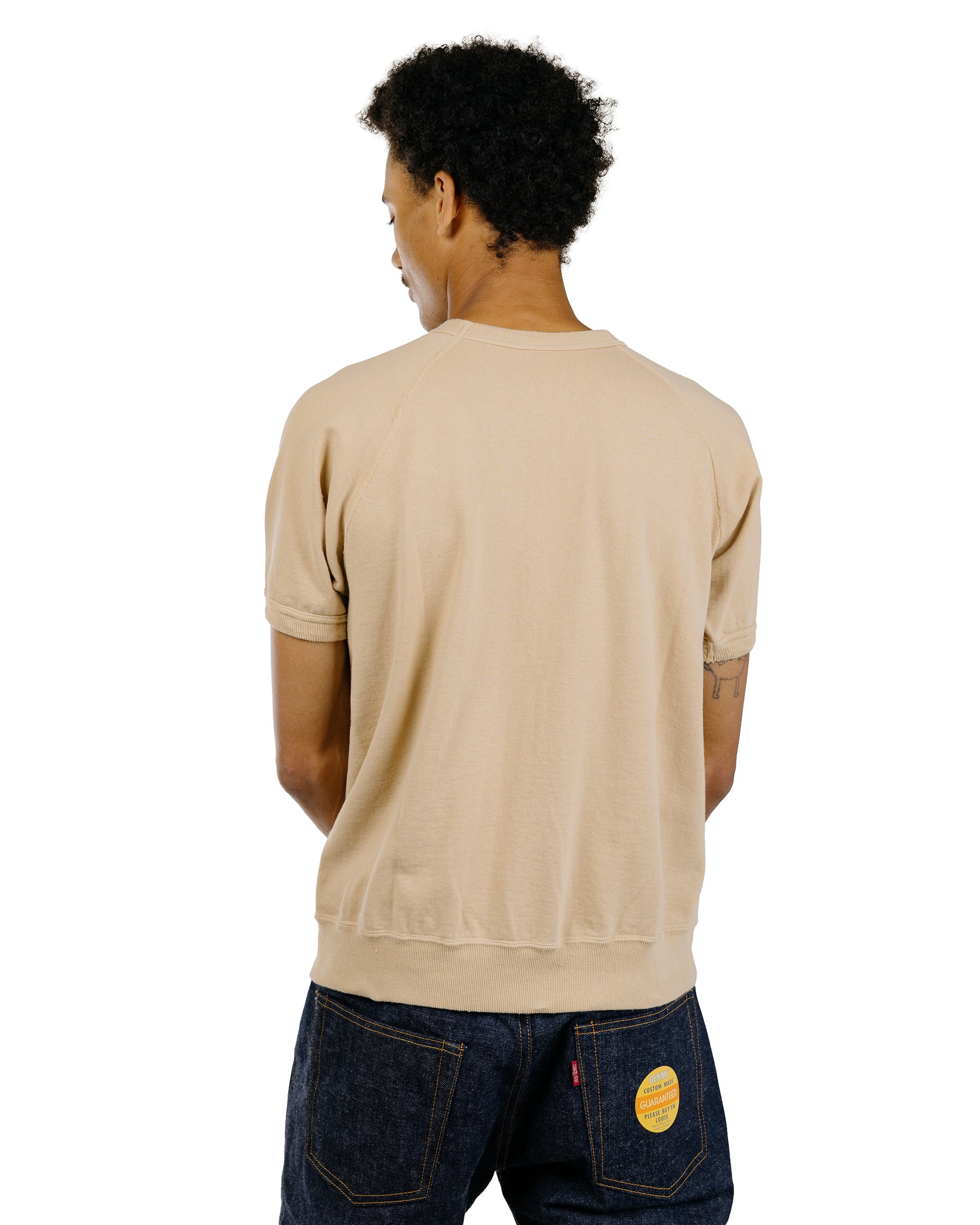 Warehouse Lot. 4105 Short Sleeve SW With Pocket Plain Dark Beige