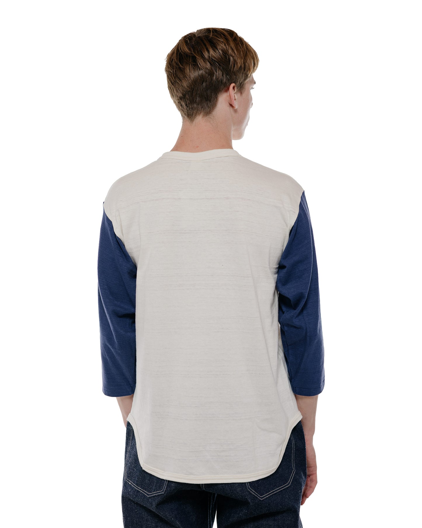 Warehouse Lot. 4800 3/4 Sleeve Baseball Tee NP-27 Cream/Navy