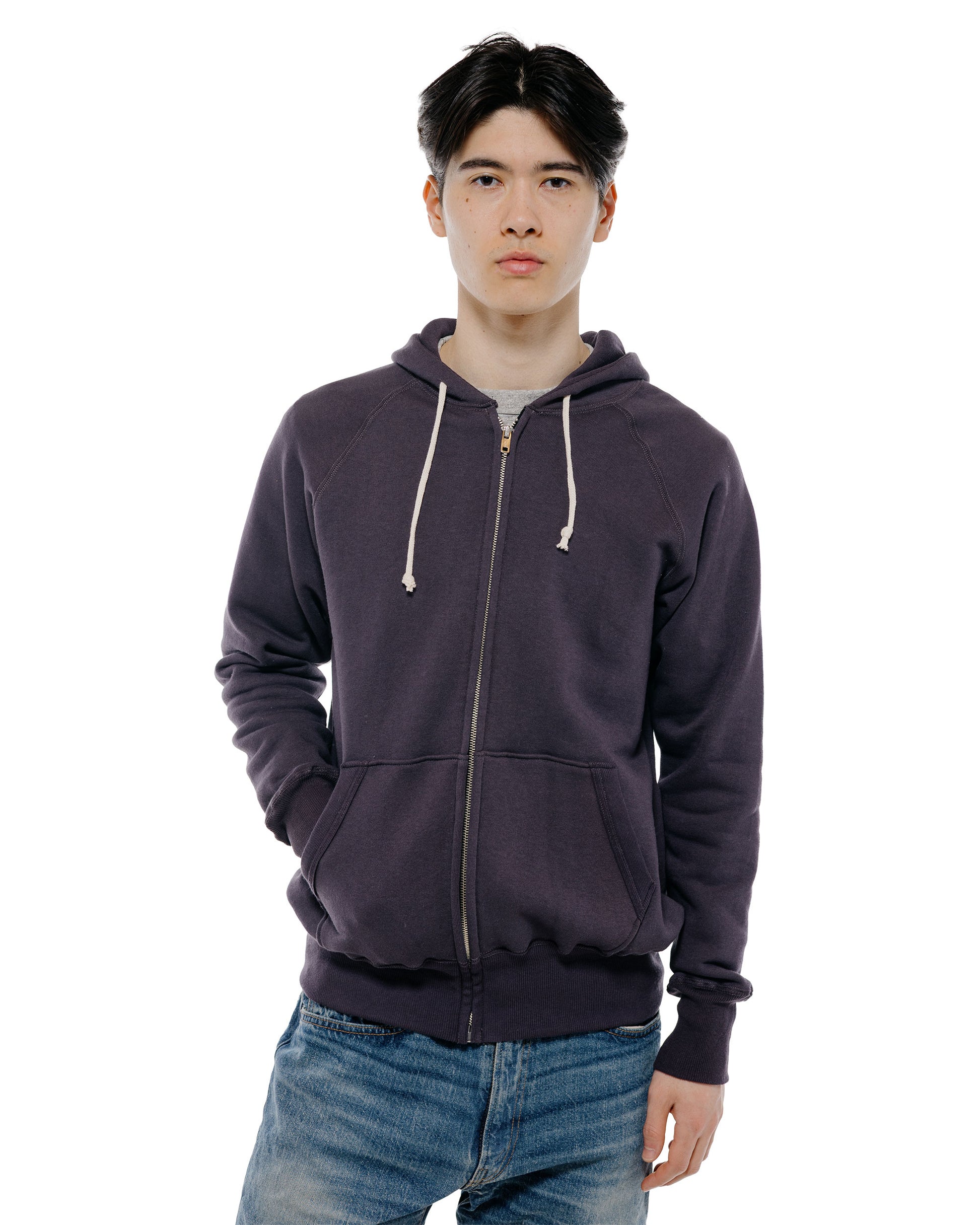lost & found Warehouse Warehouse Lot. 496 Raglan Freedom Full Zip Hood Dark Navy