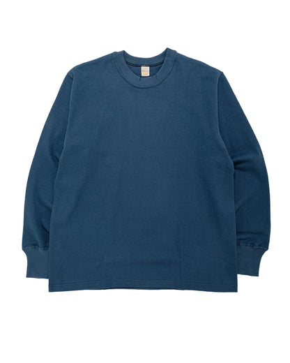 Warehouse Lot. 5914 Long Sleeve Crew Neck T-Shirt Solid Blue