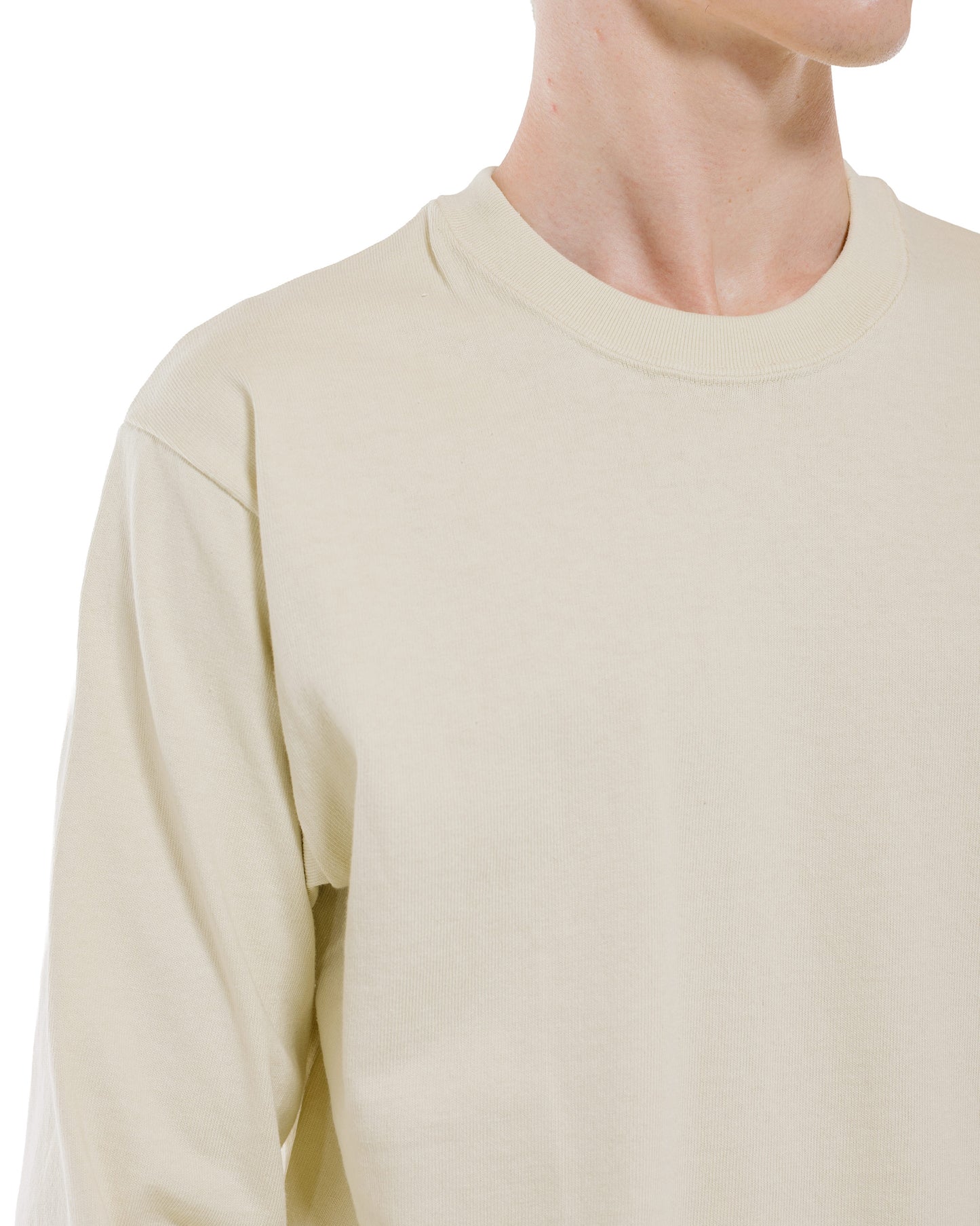 Warehouse Lot. 5914 Long Sleeve Crew Neck T-Shirt Solid Cream