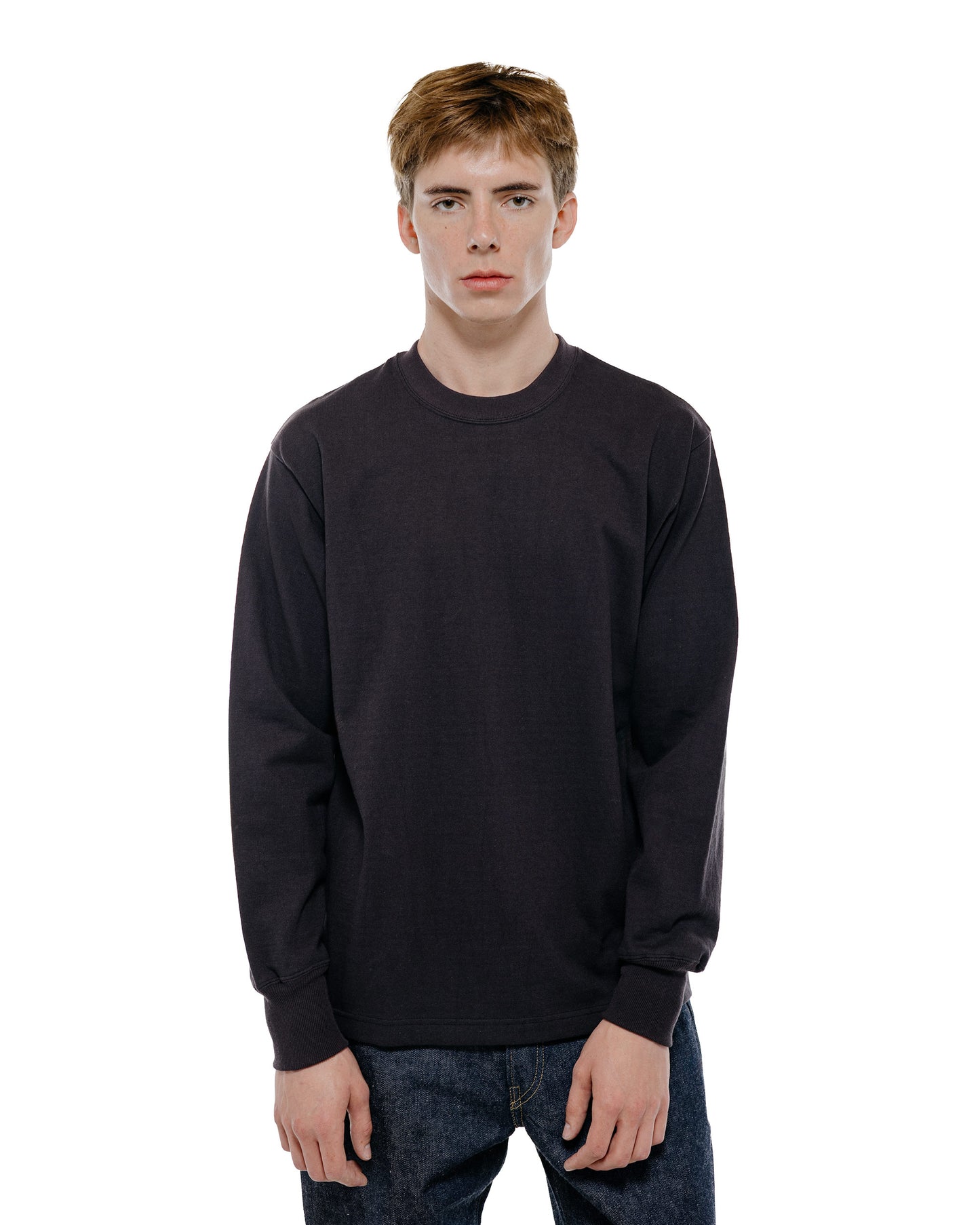 Warehouse Lot. 5914 Long Sleeve Crew Neck T-Shirt Solid Sumikuro