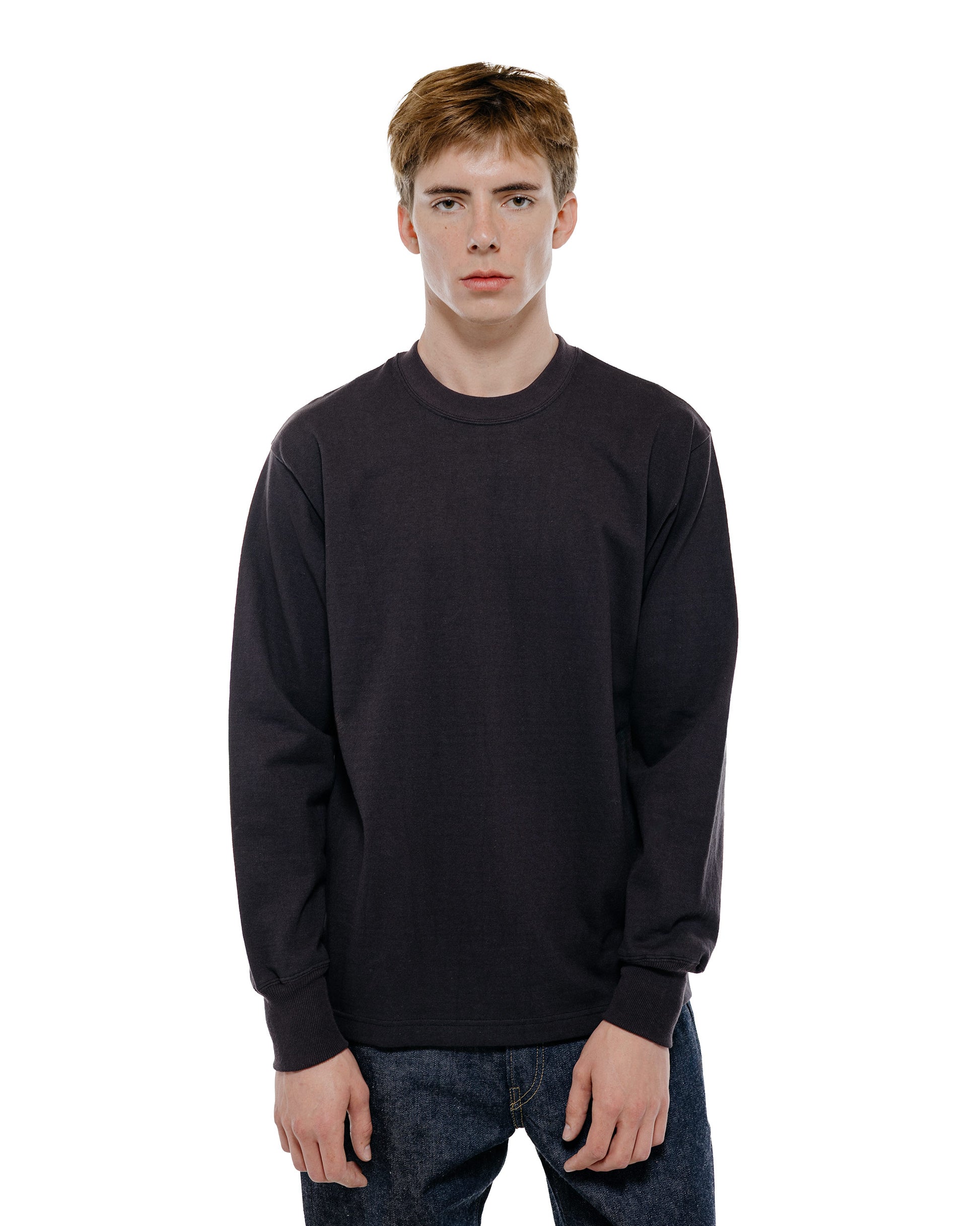 Warehouse Lot. 5914 Long Sleeve Crew Neck T-Shirt Solid Sumikuro