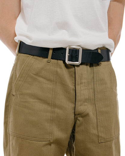 Warehouse Lot. 6039 Garrison Cowhide Belt Black