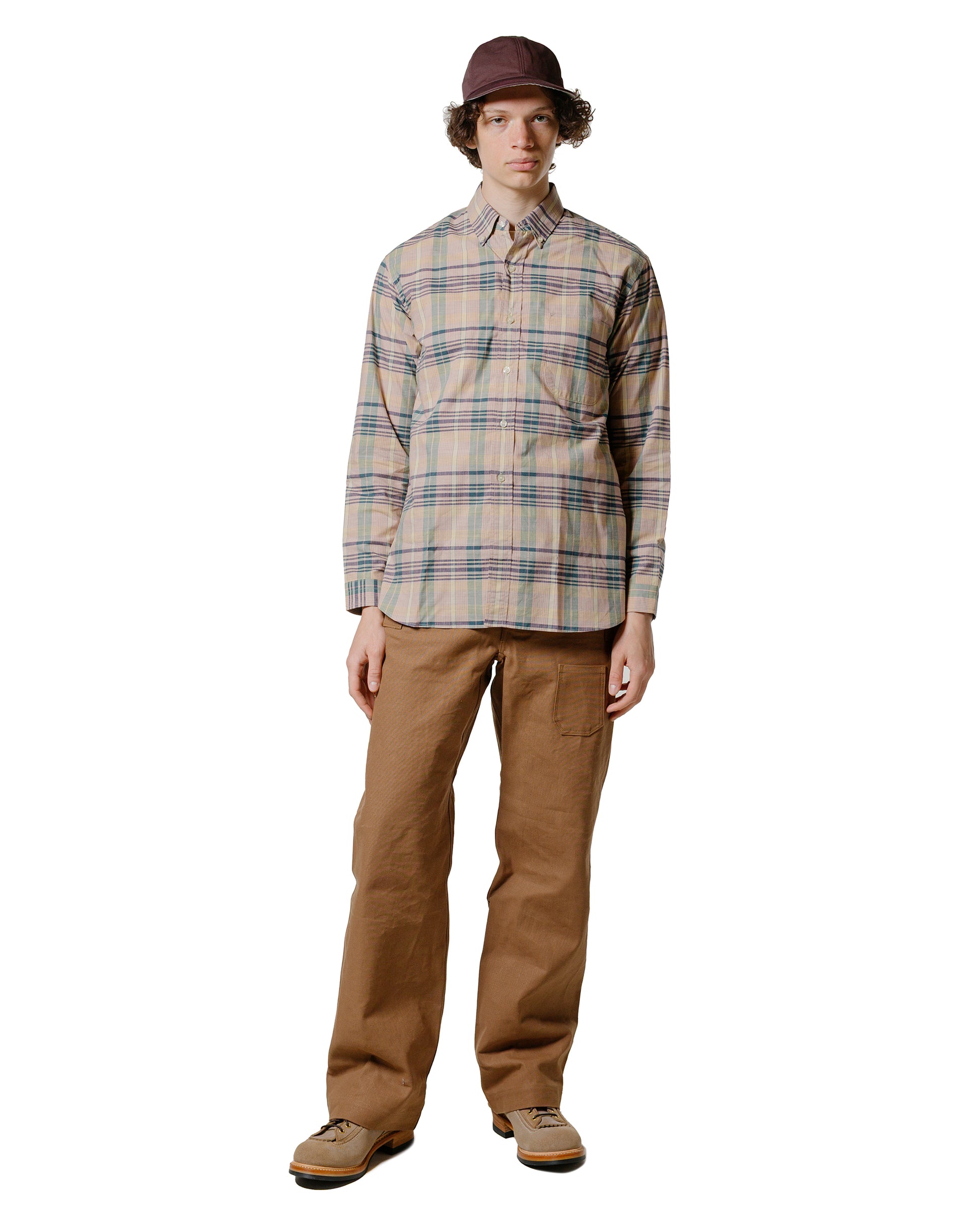 lost & found Warehouse Warehouse Lot. JG-01 1910s Netmaker's Trousers Duck Brown