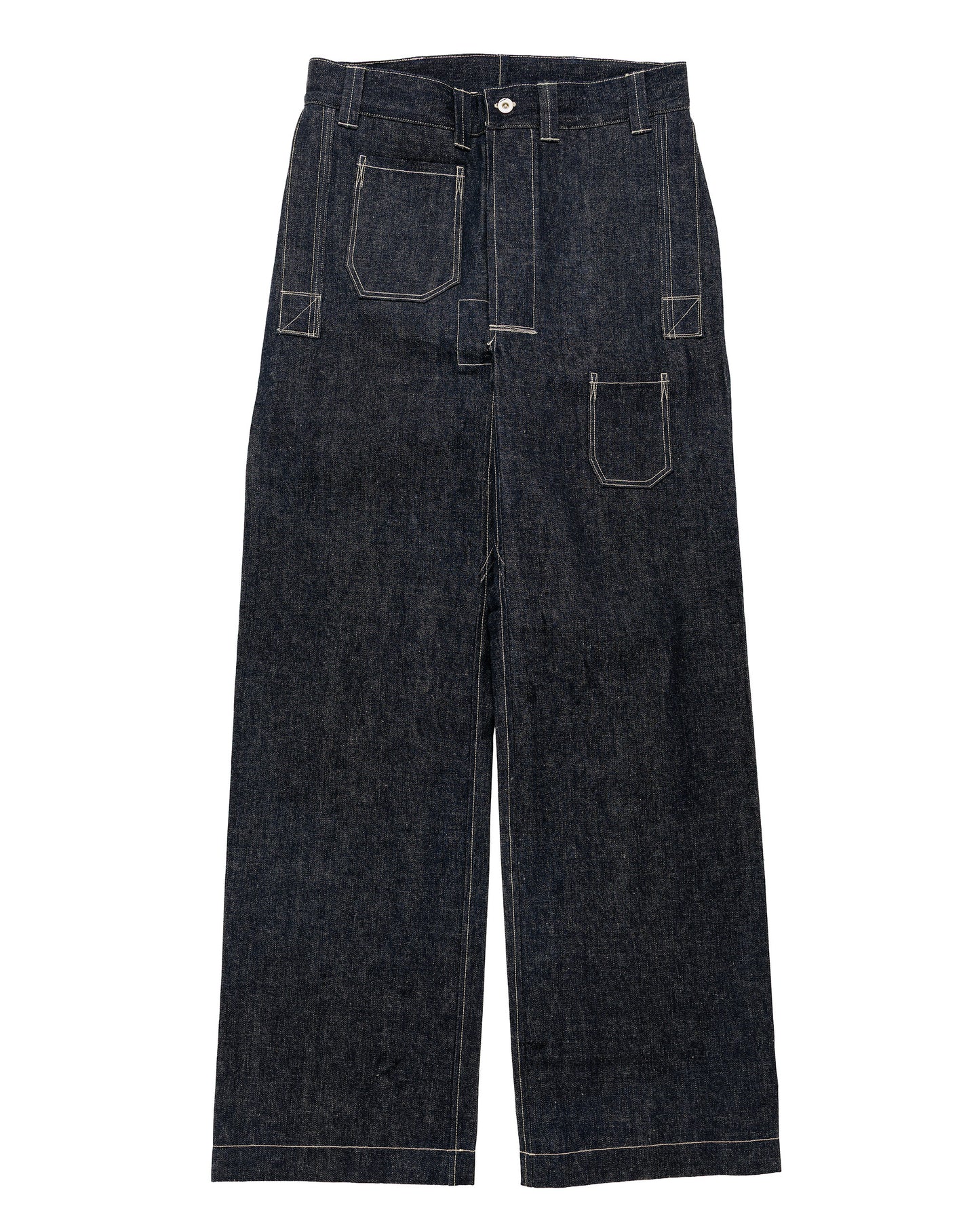 lost & found Warehouse Warehouse Lot. JG-01S 1910s Netmaker's Trousers Indigo Denim Original