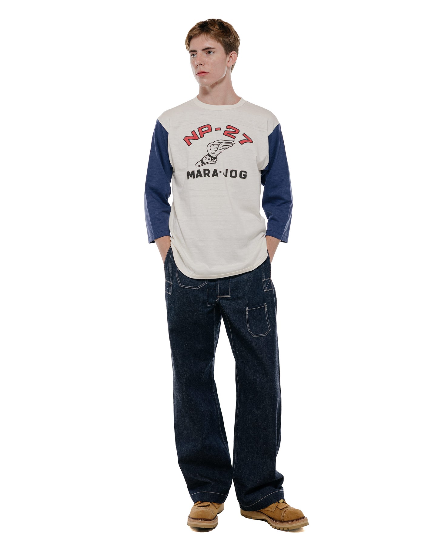 lost & found Warehouse Warehouse Lot. JG-01S 1910s Netmaker's Trousers Indigo Denim Original