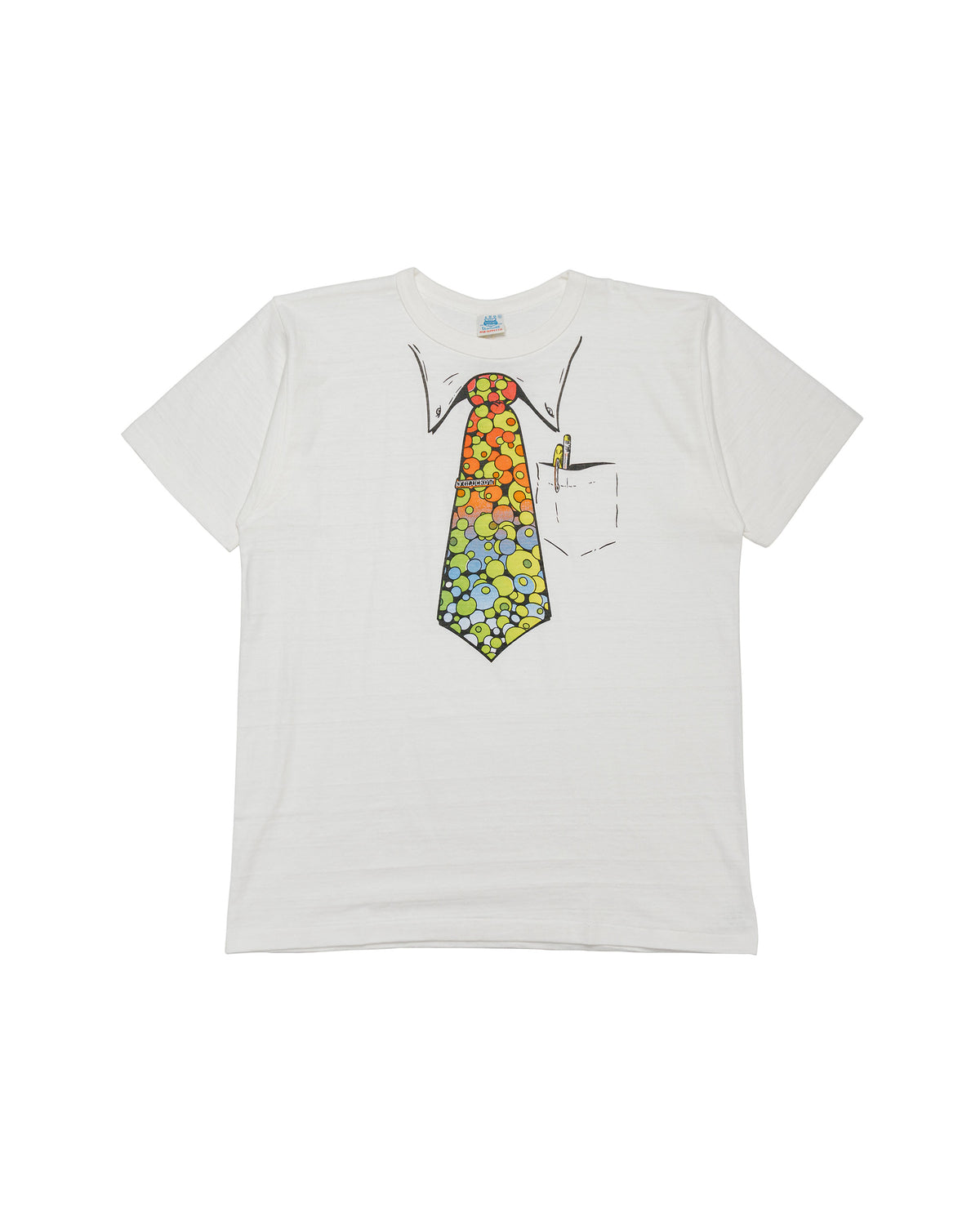 Warehouse Lot. JG-CS06 Pop-Art Necktie T Off White