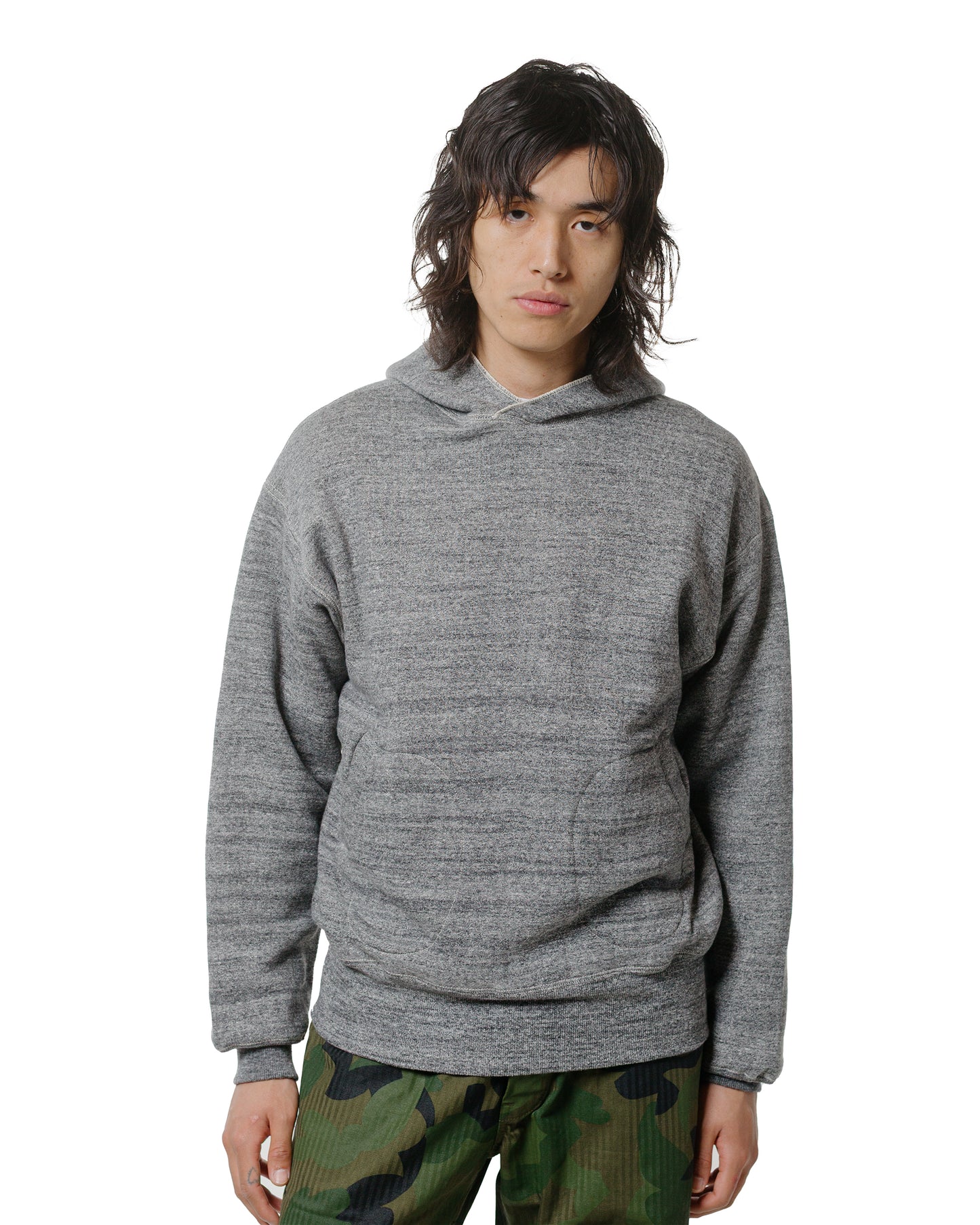 lost & found Warehouse Warehouse Lot. JG-CS12 The Knockout Sweatparka Plain Dark Heather Gray