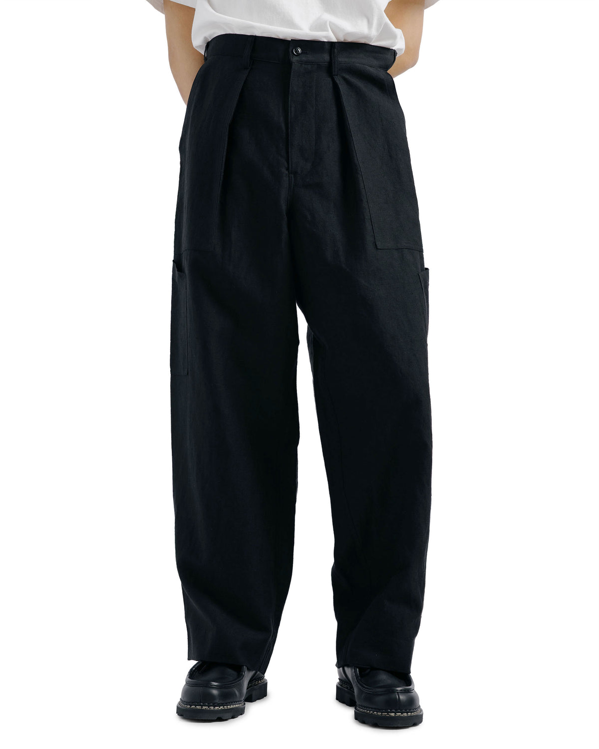 marka US Air Force Baker Pants Wool Linen Moleskin Black