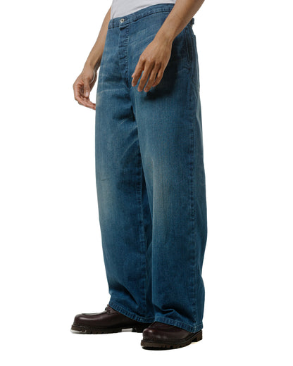 lost & found MARKAWARE marka Denim Work Pants Organic Cotton 8.5oz Denim Used Washed