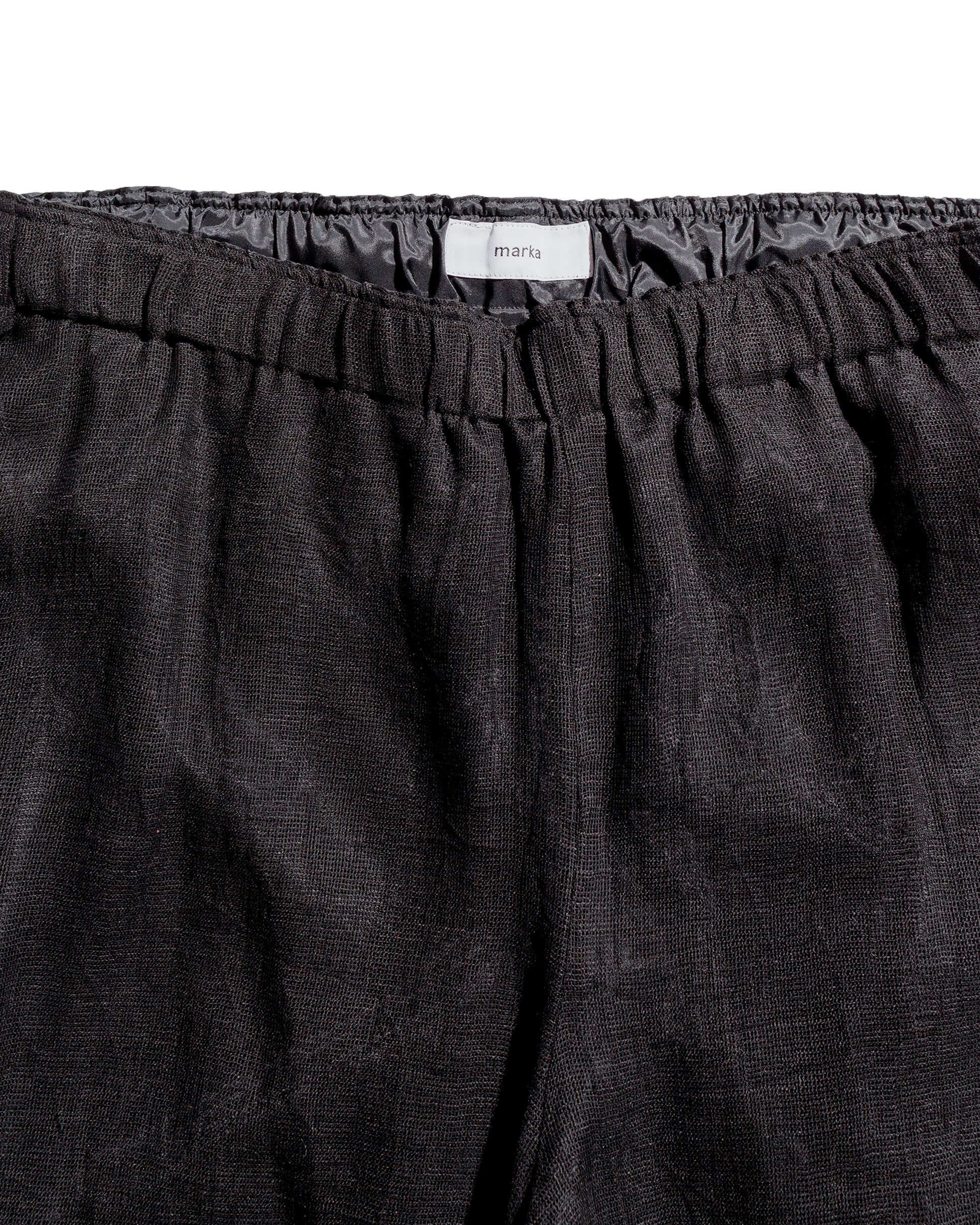 lost & found MARKAWARE marka Mesh Shorts Linen Mesh Black