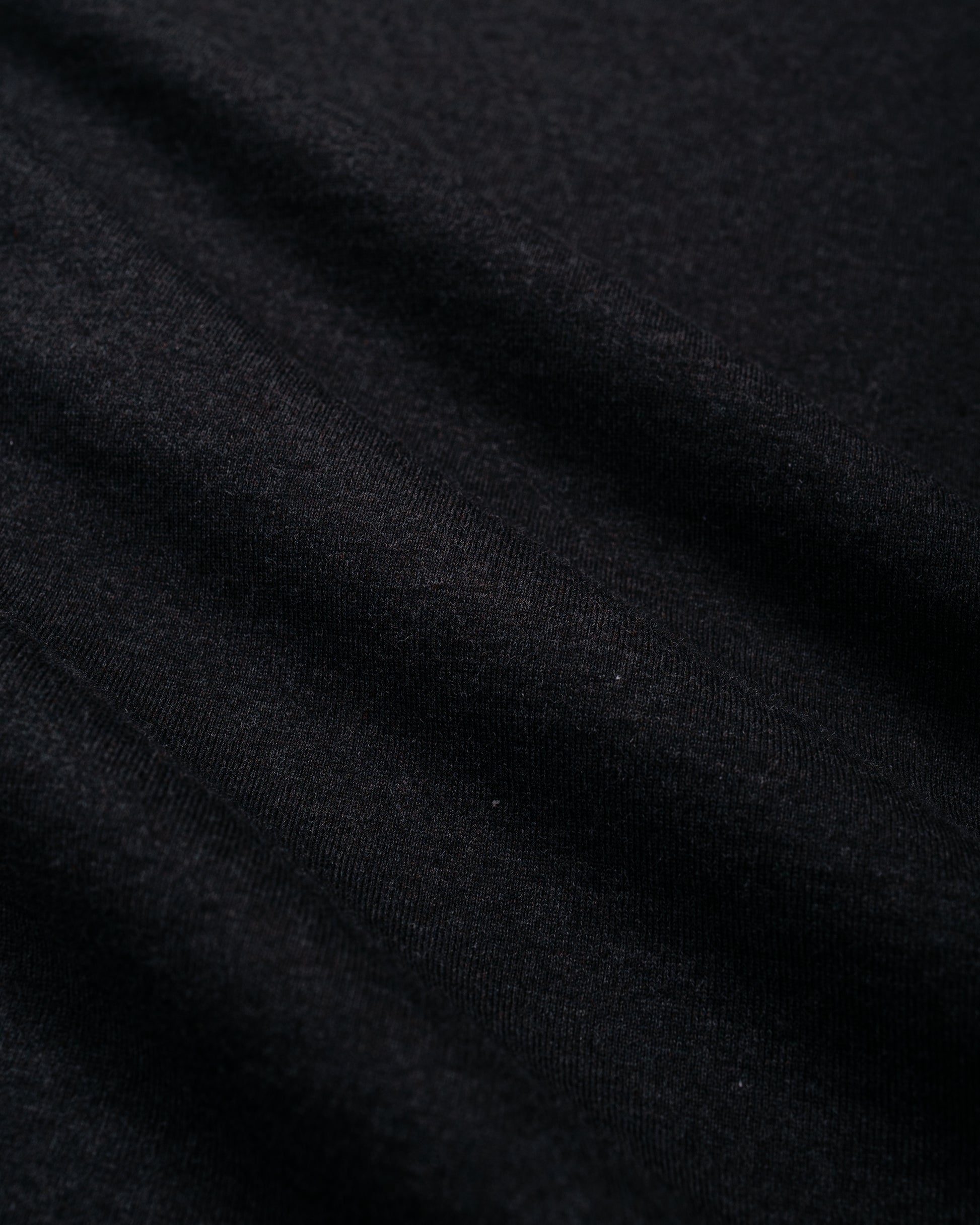 lost & found MARKAWARE marka Narrow Piping Tee 40/2 Organic Cotton Knit Heather Black