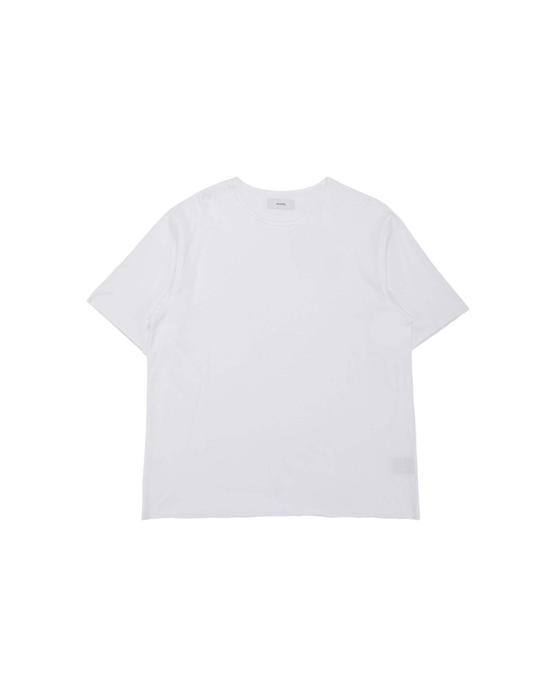 lost & found MARKAWARE marka Narrow Piping Tee 40/2 Organic Cotton Knit White