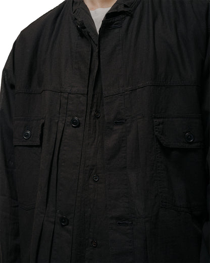 lost & found MARKAWARE marka No Collar Tracker Jacket High Twisted Dobby Cloth Black